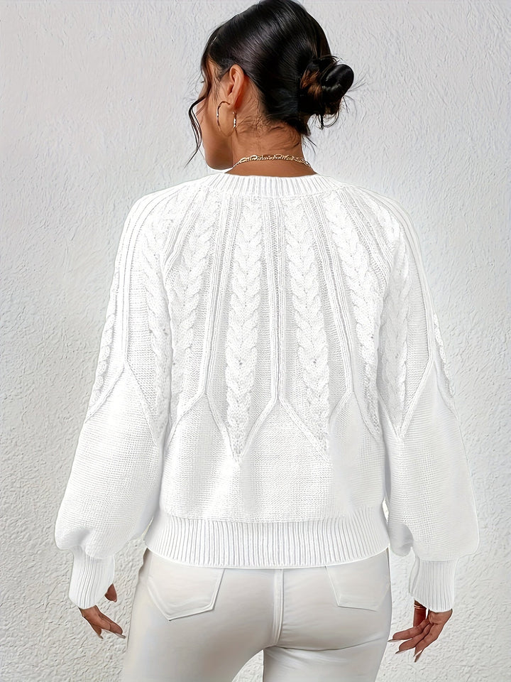 Eleanor | Relaxed Cable Knit Sweater