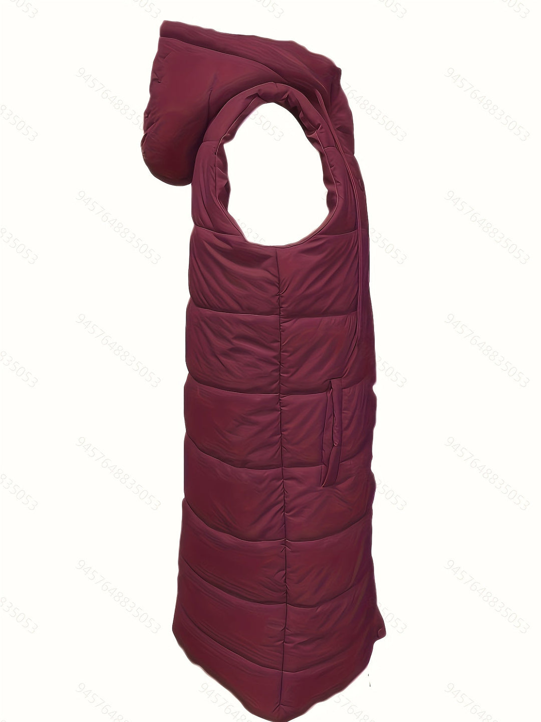 Helen | Long Padded Vest with Hood