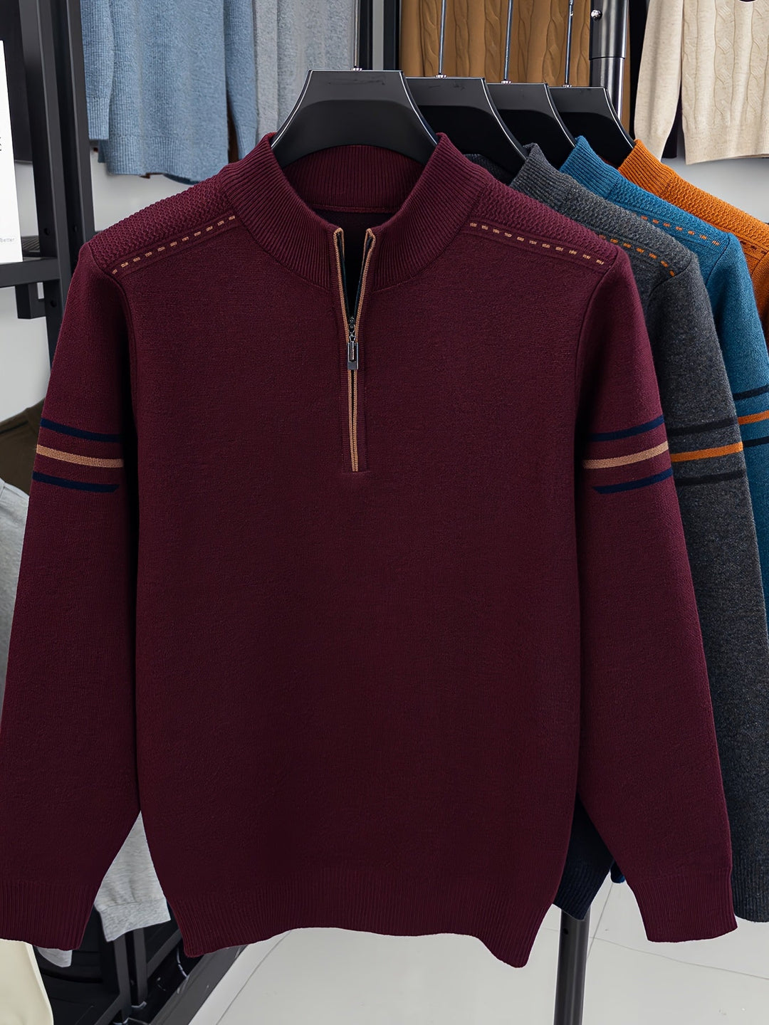 Daniel | Half-Zip Knitted Sweater