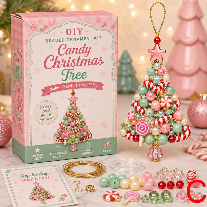 Samantha | Holiday Ornament Set with Tree and Snowflake