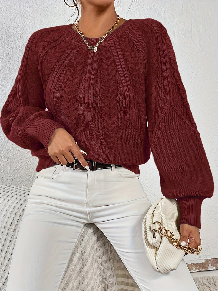Eleanor | Relaxed Cable Knit Sweater