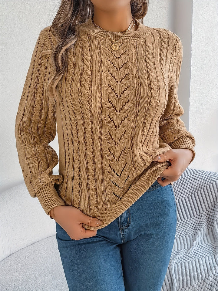 Blythe | Cable Knit Textured Sweater