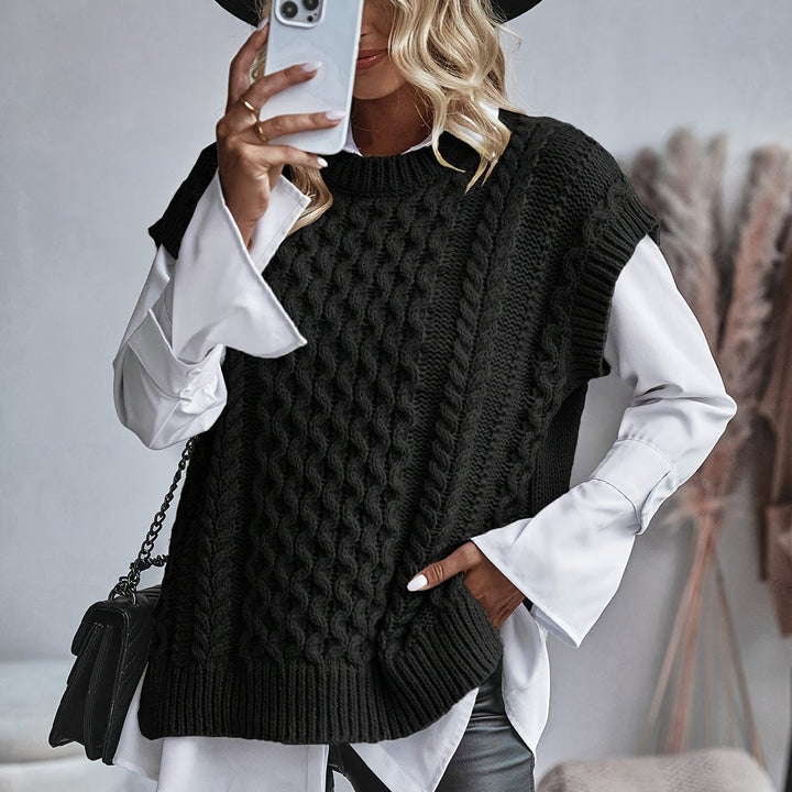 Bridget | Cozy Cable Knit Sweater Vest