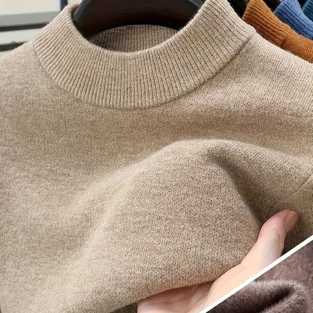 Jonah | Knitted Sweater with Stand-Up Collar