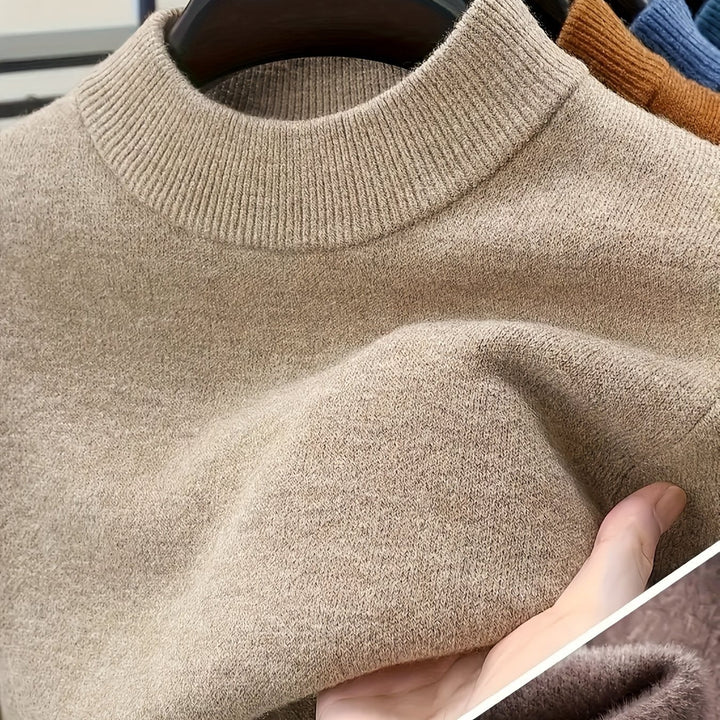 Jonah | Knitted Sweater with Stand-Up Collar