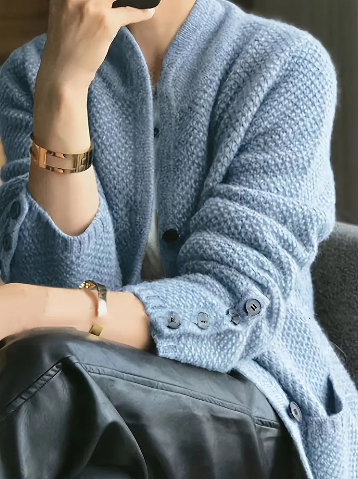 MICHELLE – THE COZY TEXTURED CROCHET CARDIGAN