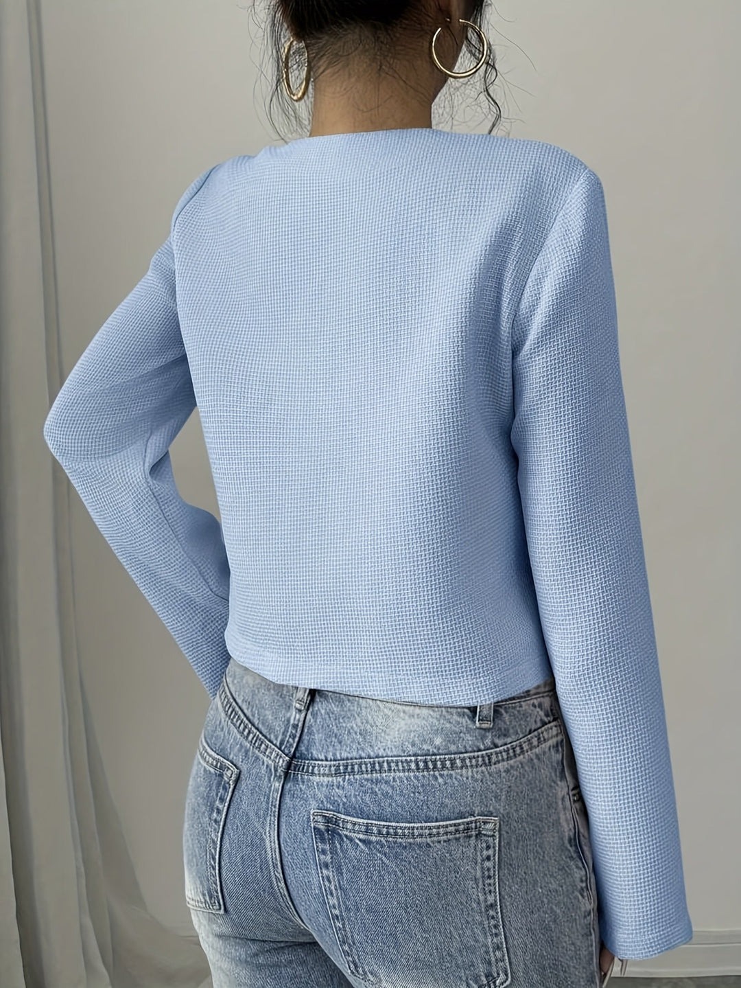 Odette | Cropped Jacket with Bow Detail