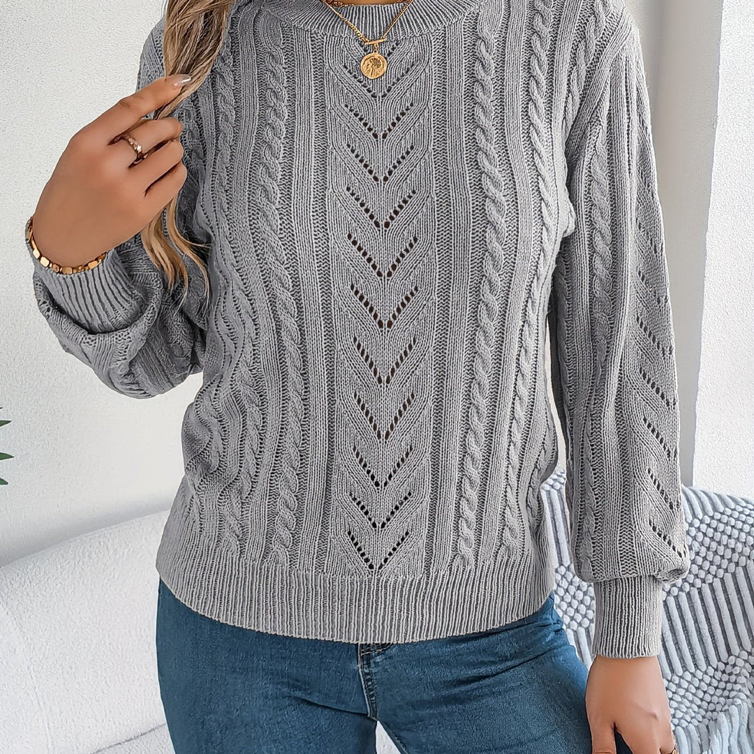 Blythe | Cable Knit Textured Sweater