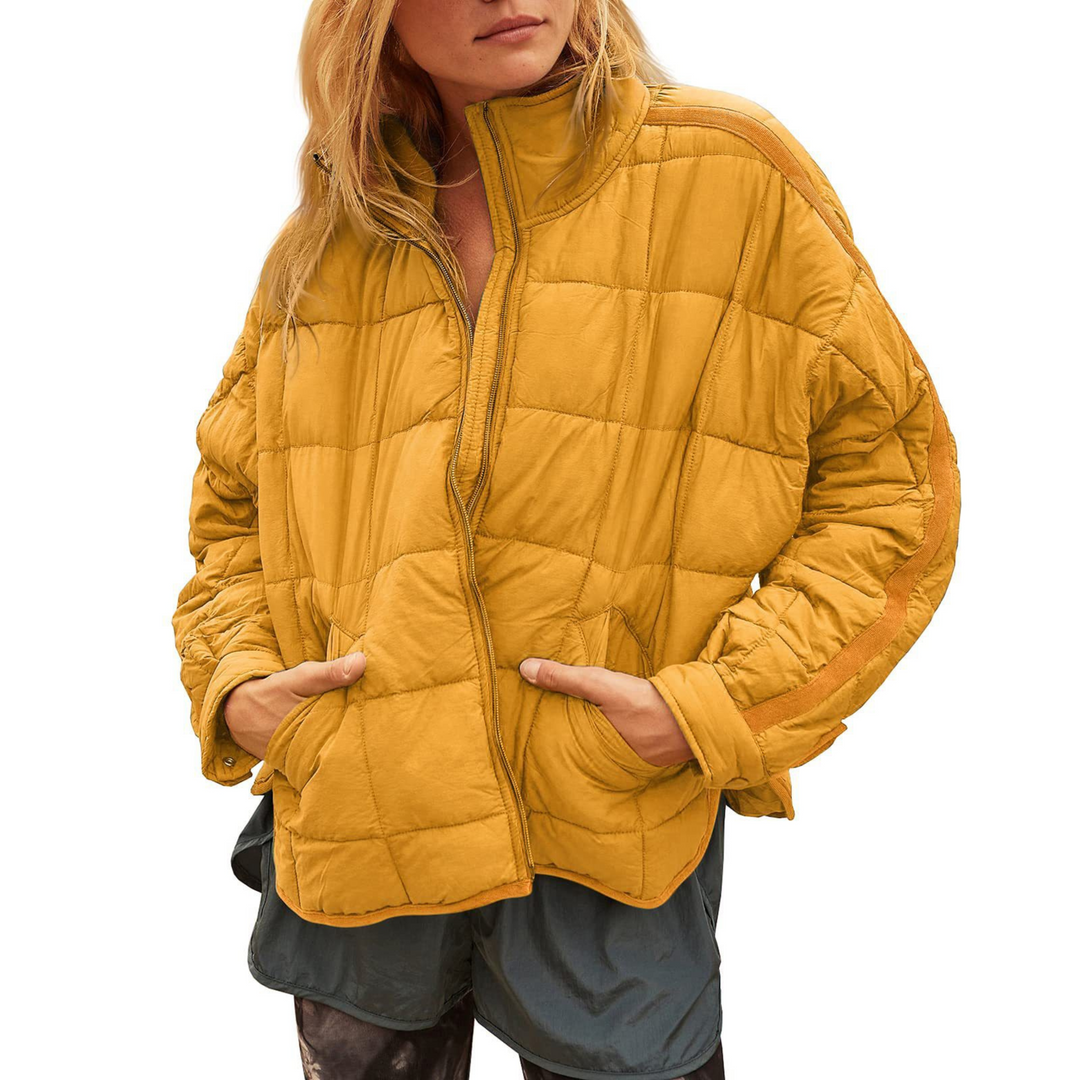 APRIL - Lightweight Compact Zip Puffer Jacket