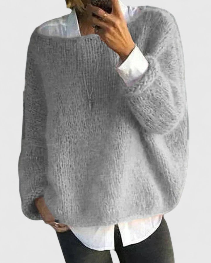 AUTUMN – FLOWY KNIT PULLOVER SWEATER