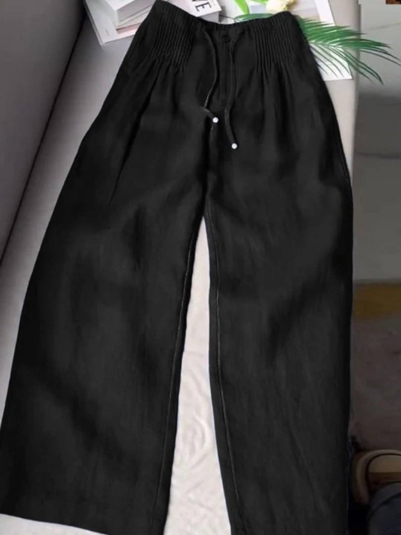 Nylah | Wide-Leg Trousers with Elastic Waist and Lightweight Fabric