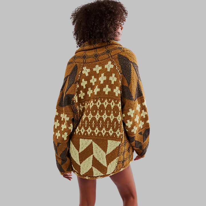 KYLINE – CLEAR GEOMETRIC CARDIGAN