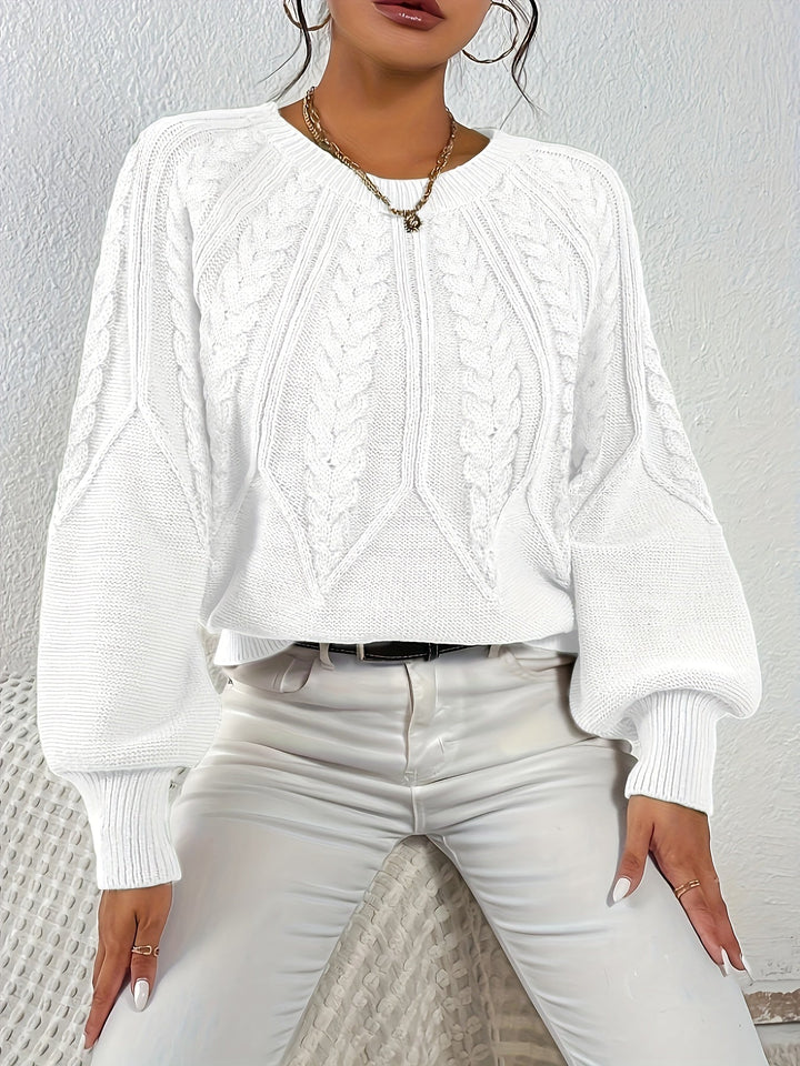 Eleanor | Relaxed Cable Knit Sweater
