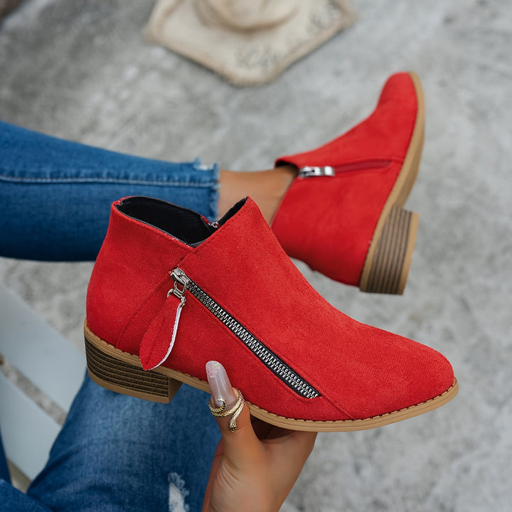 Bianca | Daily Ankle Boots with Side Zipper