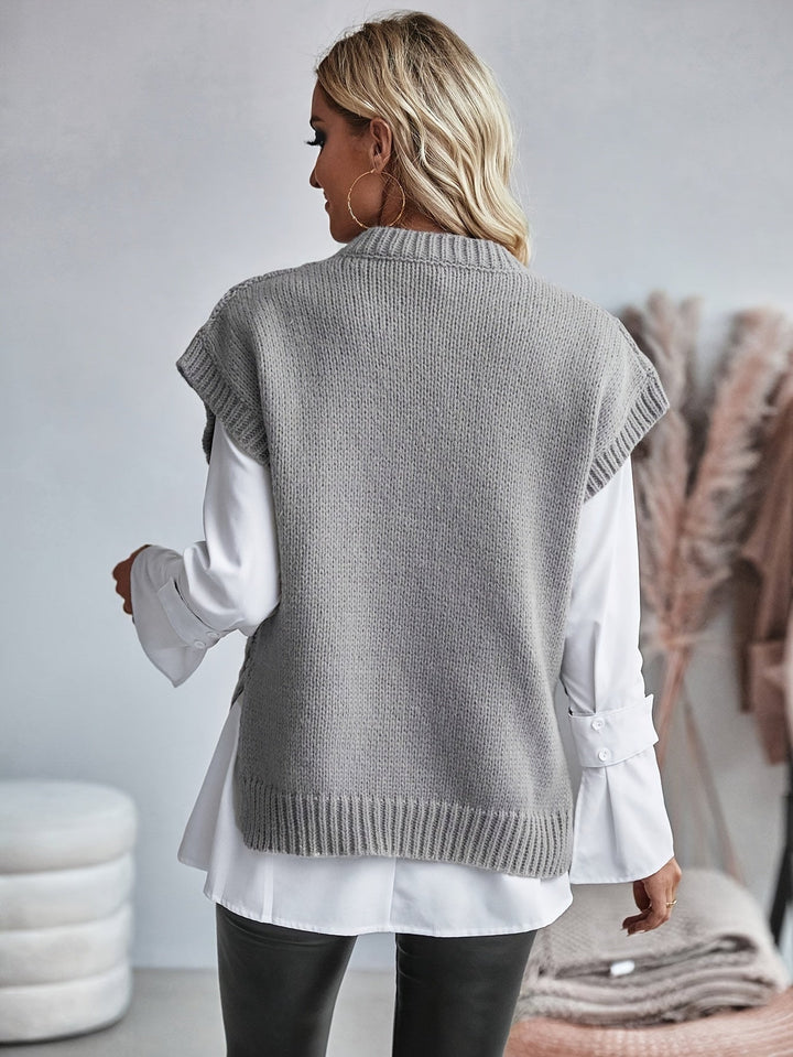 Bridget | Cozy Cable Knit Sweater Vest