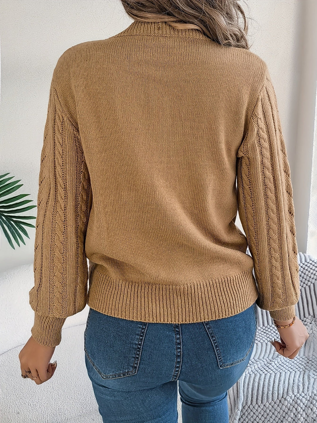 Blythe | Cable Knit Textured Sweater