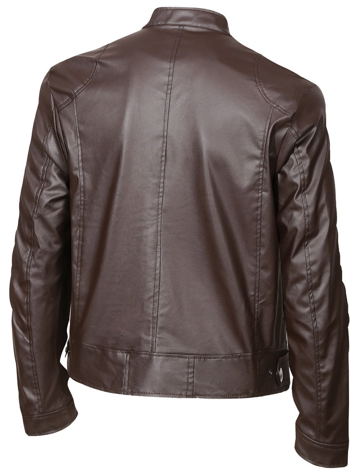 Roman | Stand Collar Moto Jacket