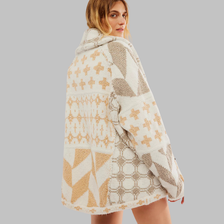 KYLINE – CLEAR GEOMETRIC CARDIGAN