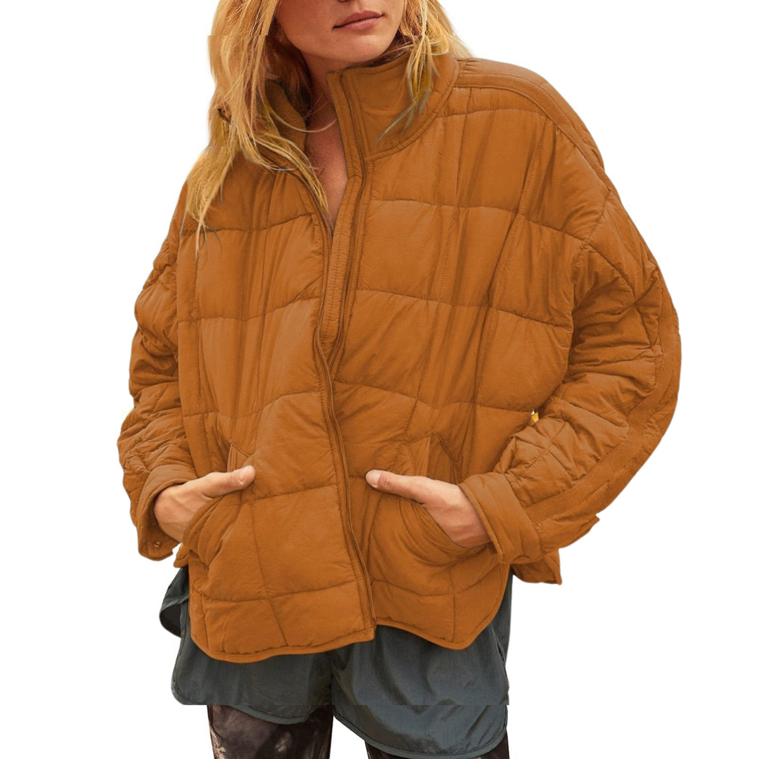 APRIL - Lightweight Compact Zip Puffer Jacket