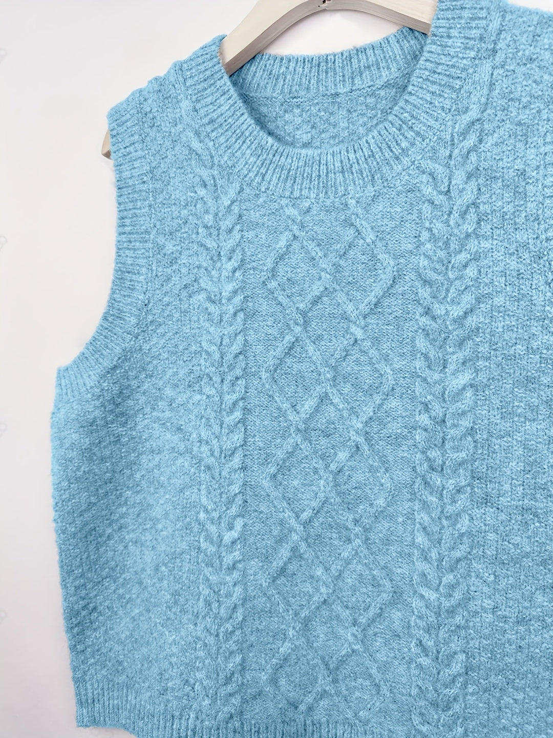Brooke | Cable Knit Sweater Vest