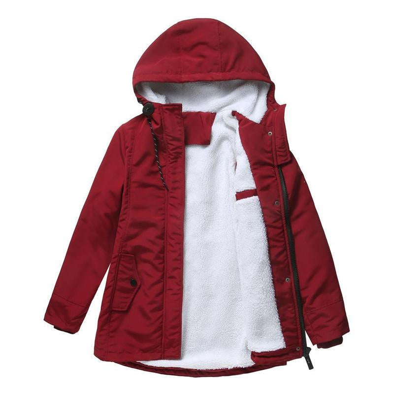 AMINA - Insulated winter coat with hood and quilted lining for ultimate warmth comfort