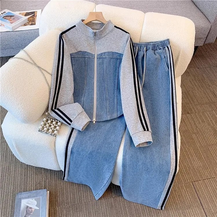 Rose | Women's Set with Zip Jacket and Drawstring