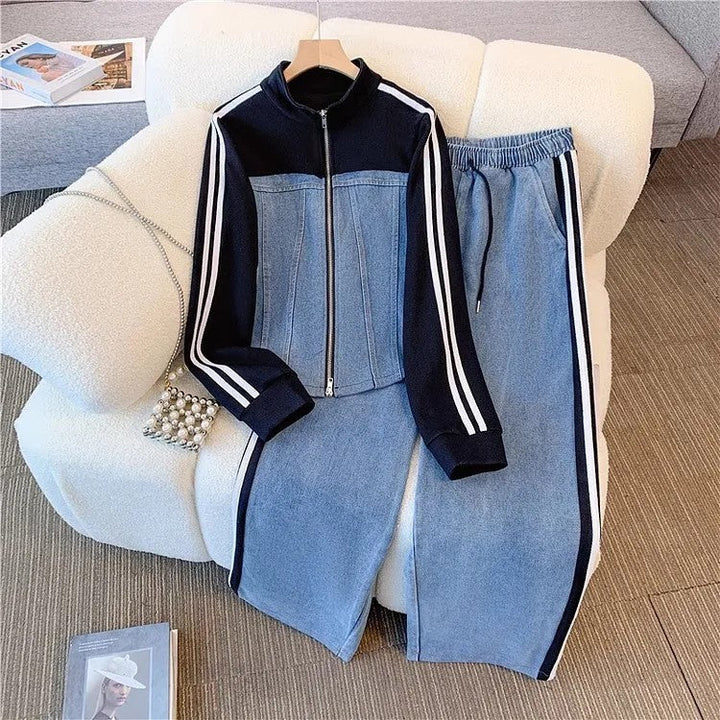 Rose | Women's Set with Zip Jacket and Drawstring