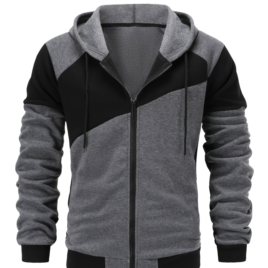 Bryce | Color Block Zip Hoodie Jacket