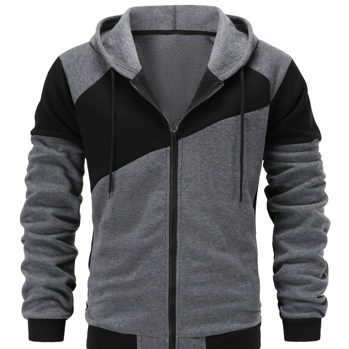 Bryce | Color Block Zip Hoodie Jacket