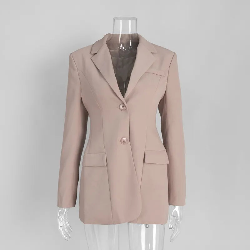 Amara | Women's Blazer with Notched Lapels and Buttons