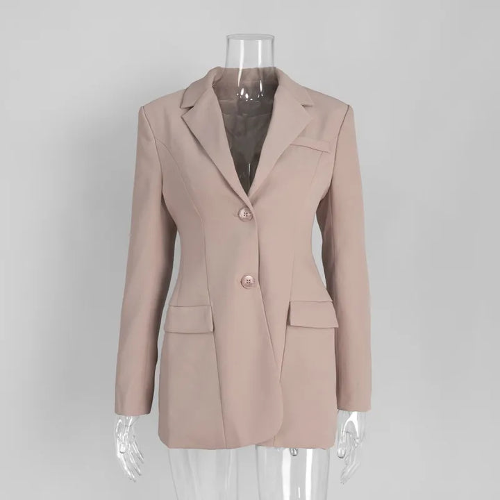 Amara | Women's Blazer with Notched Lapels and Buttons