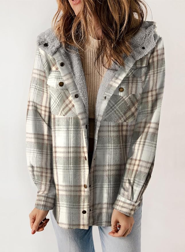 Elvessa | Checked Flannel Jacket