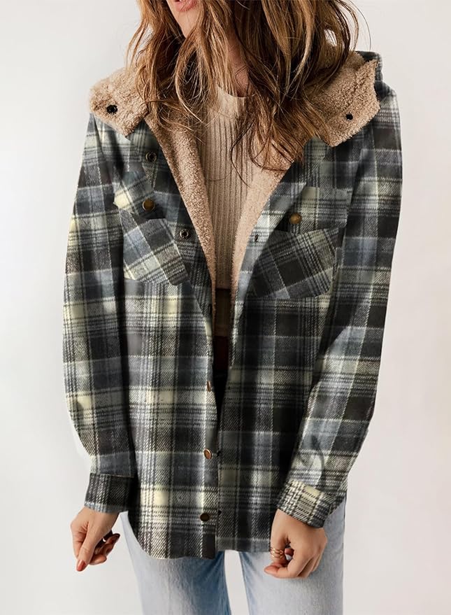 Elvessa | Checked Flannel Jacket