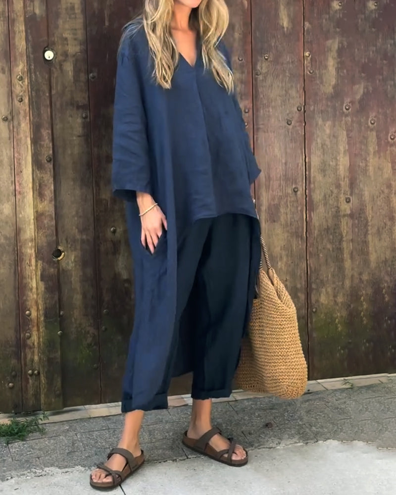 Brielle | Casual Summer Set with Lightweight Top and Matching Bottoms
