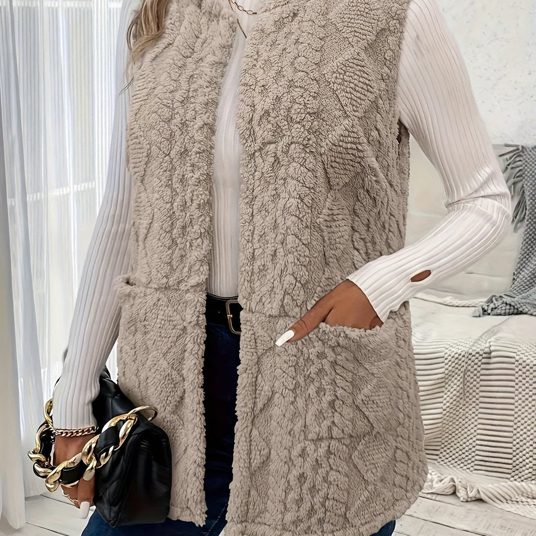 Brenna | Cozy Textureless Sleeveless Vest