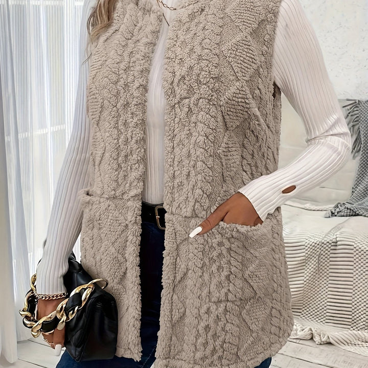 Brenna | Cozy Textureless Sleeveless Vest