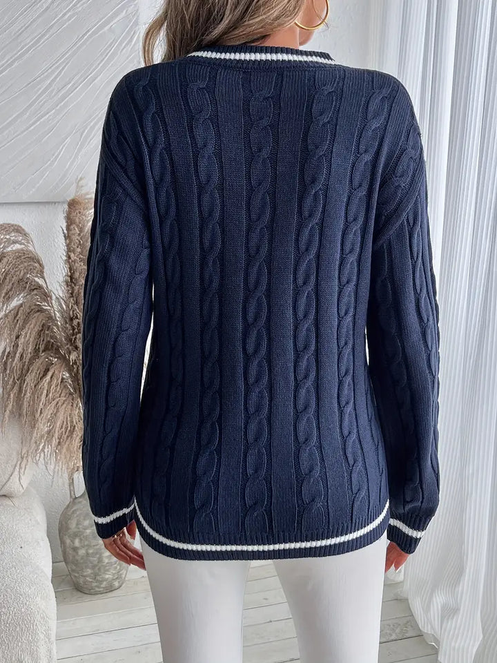 EMILY – CLASSIC V-NECK SWEATER