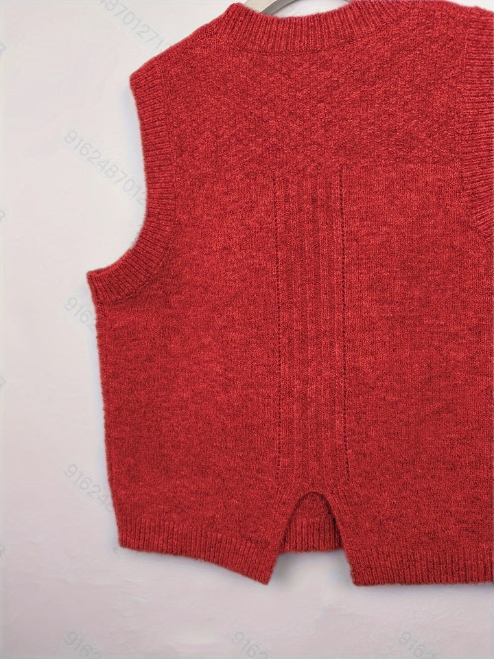 Brooke | Cable Knit Sweater Vest