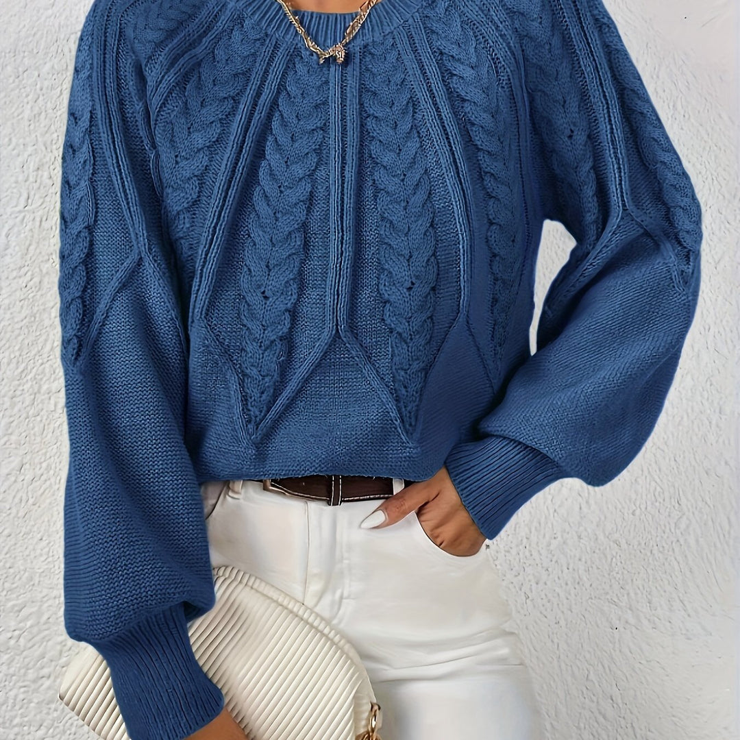 Eleanor | Relaxed Cable Knit Sweater