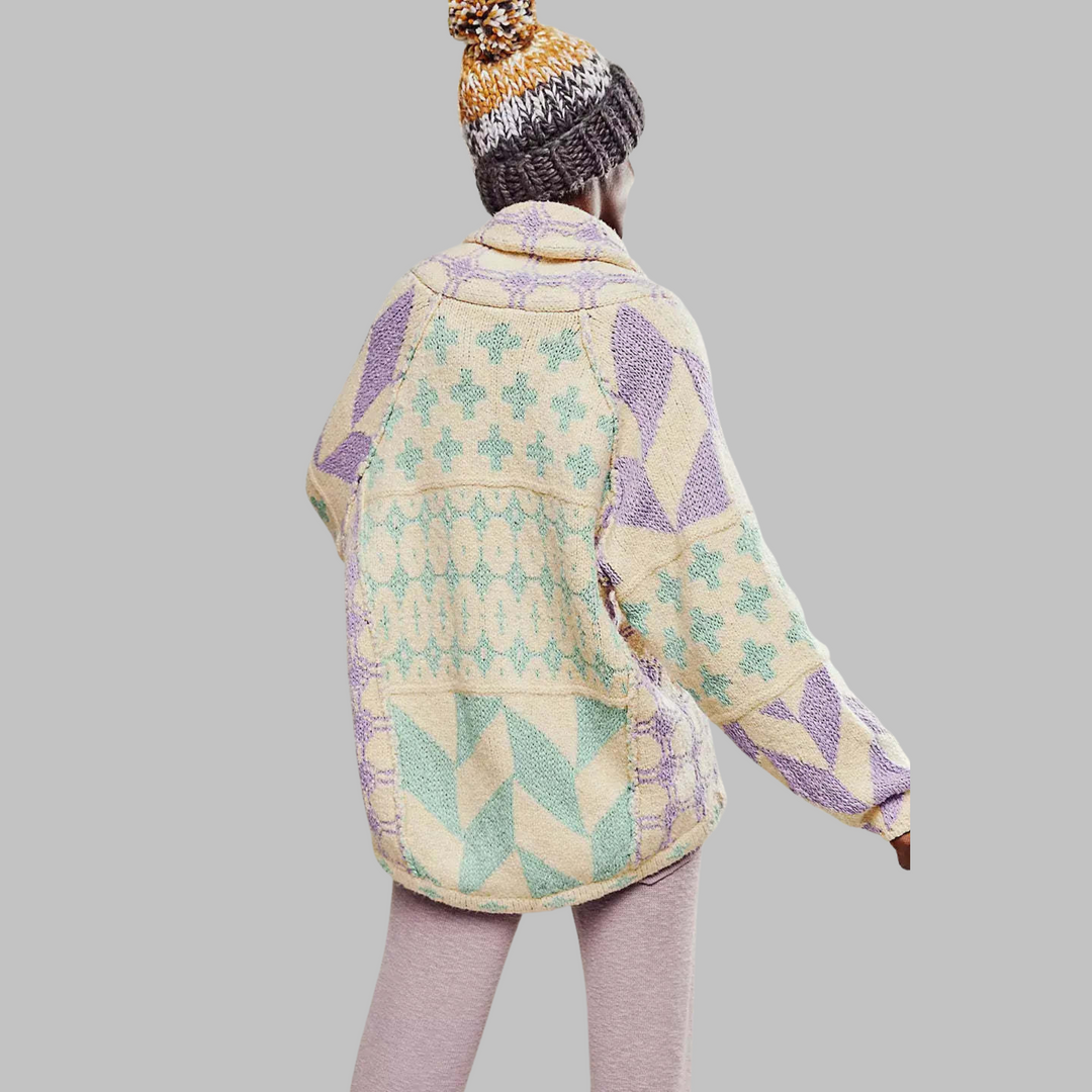 KYLINE – CLEAR GEOMETRIC CARDIGAN
