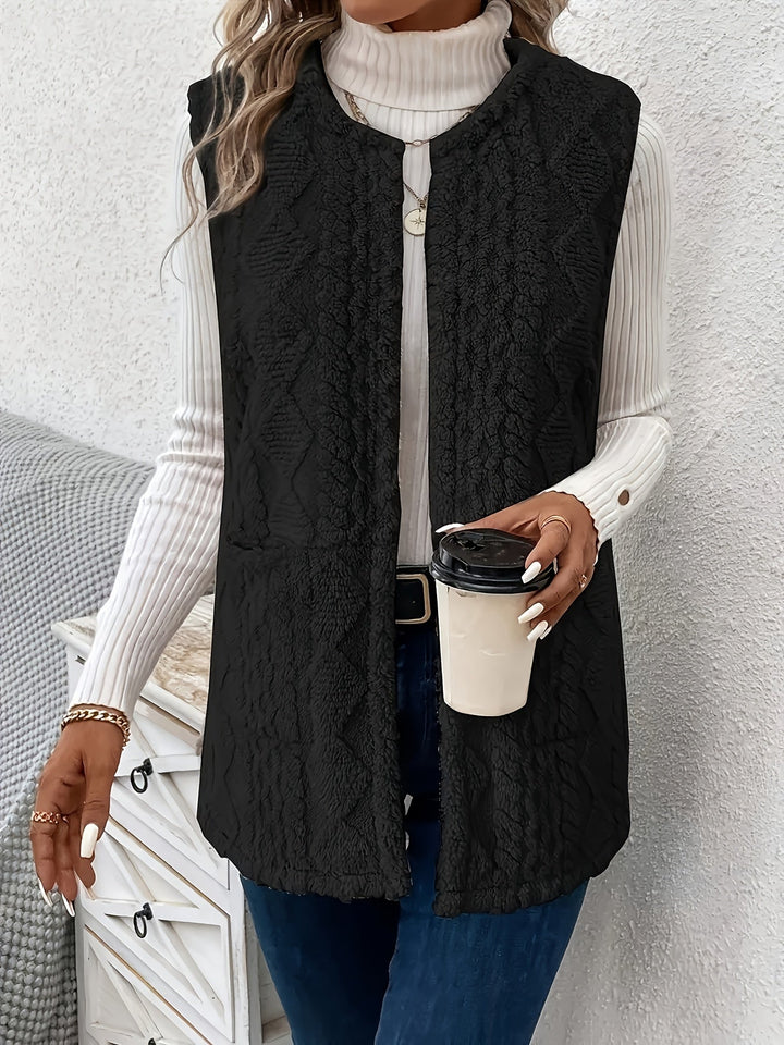 Brenna | Cozy Textureless Sleeveless Vest