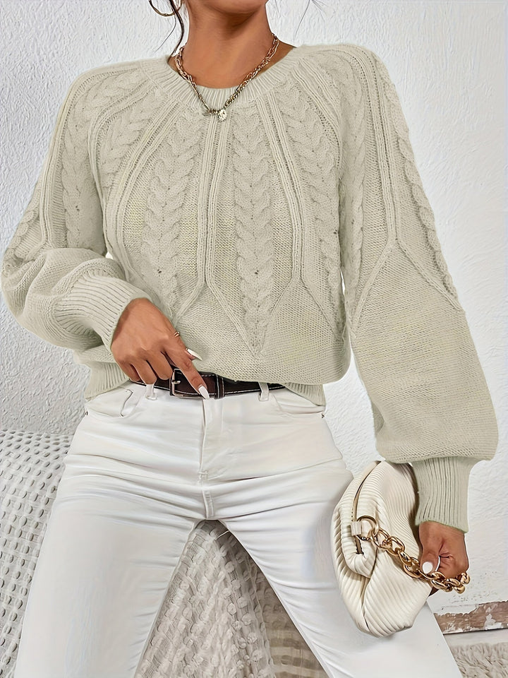 Eleanor | Relaxed Cable Knit Sweater