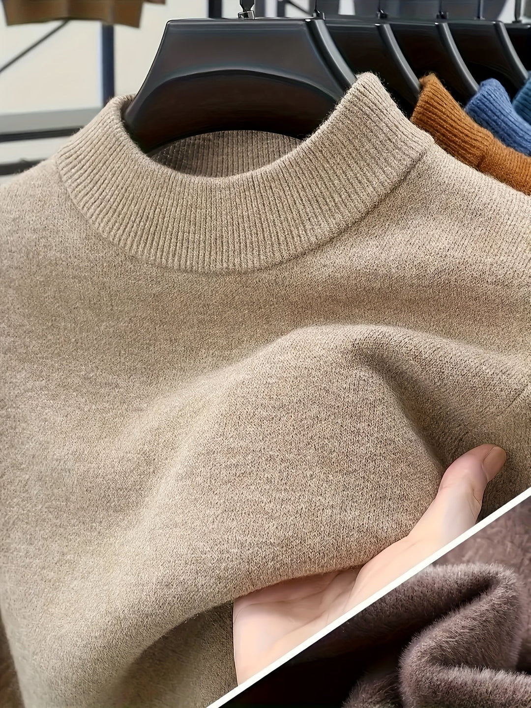 Jonah | Knitted Sweater with Stand-Up Collar
