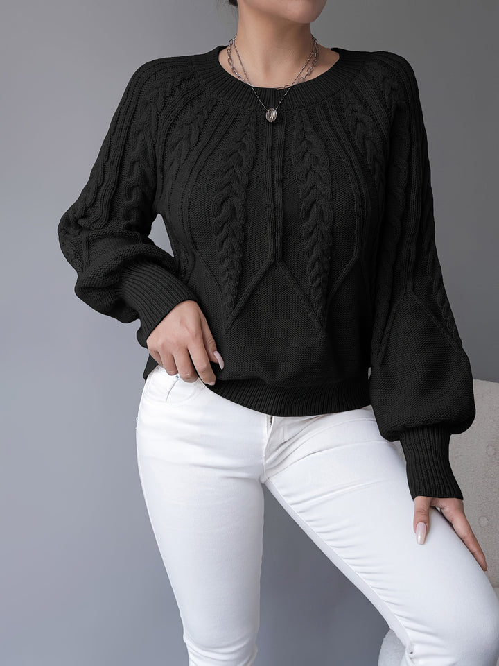 Elsie | Cable Knit Texture Sweater