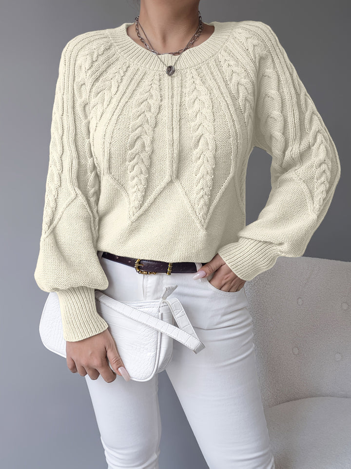 Elsie | Cable Knit Texture Sweater