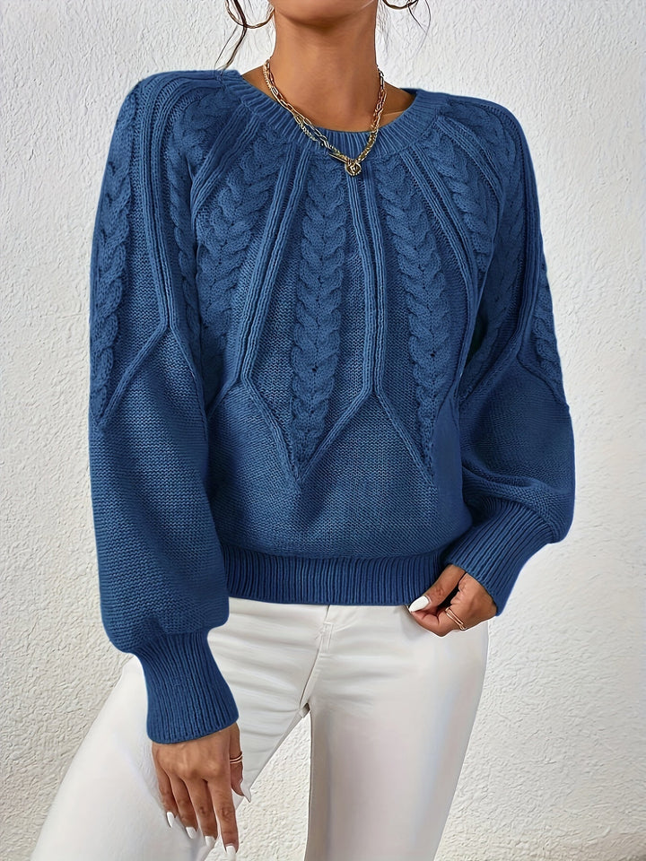 Eleanor | Relaxed Cable Knit Sweater