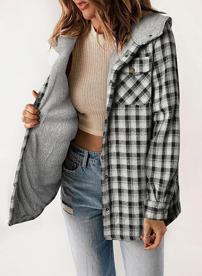 Elvessa | Checked Flannel Jacket