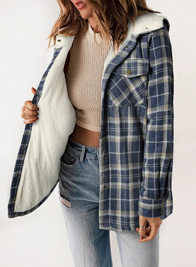 Elvessa | Checked Flannel Jacket