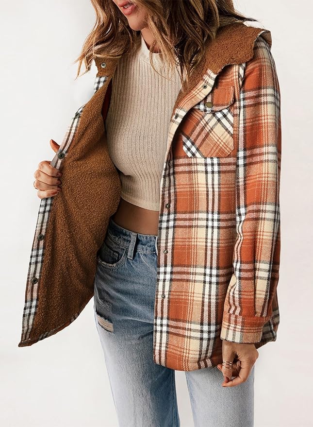Elvessa | Checked Flannel Jacket