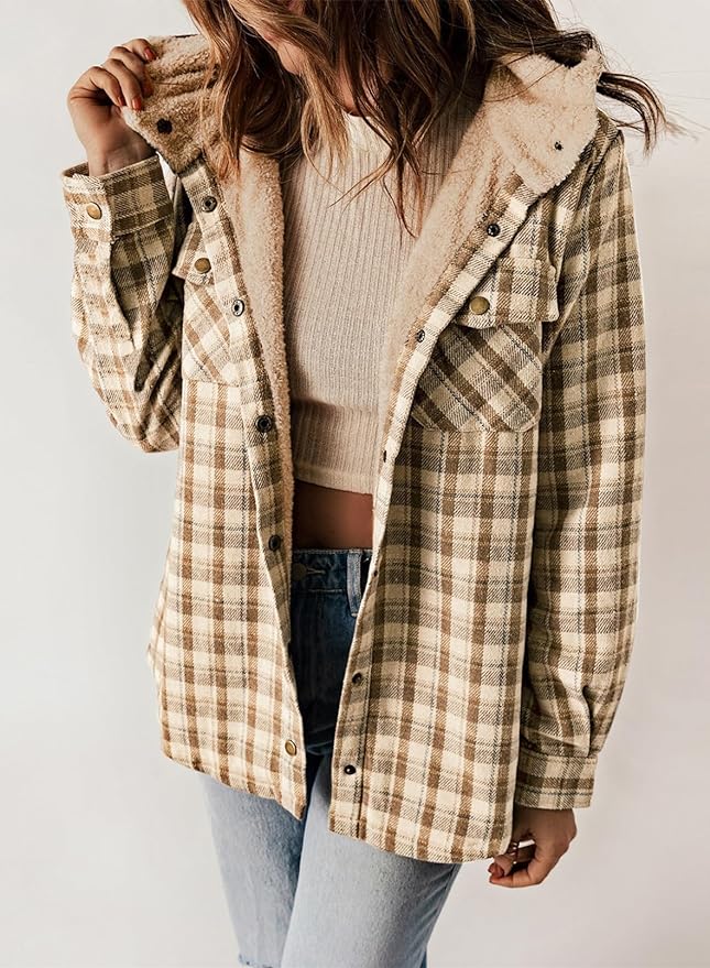 Elvessa | Checked Flannel Jacket